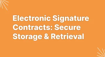 Digital storage of eSigned contracts with encryption and ID verification
