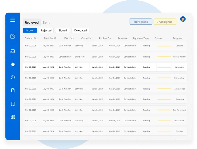 Receive & Sign - msb docs esignature